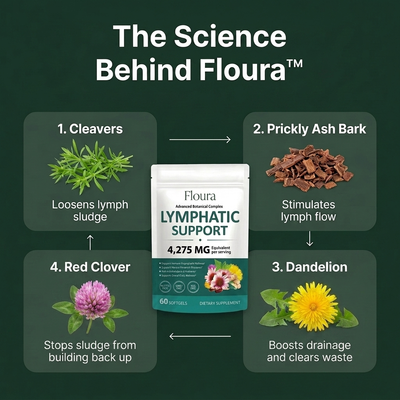 Floura Lymphatic Drainage Softgels