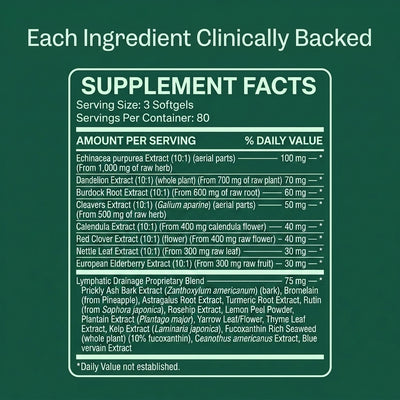Floura Lymphatic Drainage Softgels