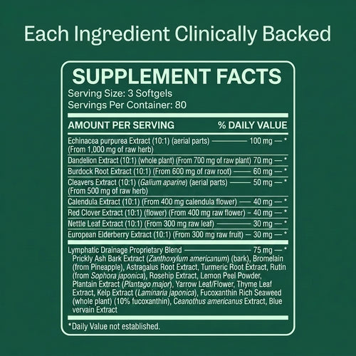 Floura Lymphatic Drainage Softgels